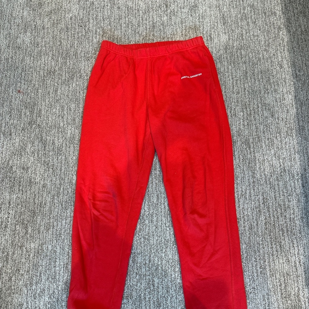 Red Spiritual Gangster Sweatpants